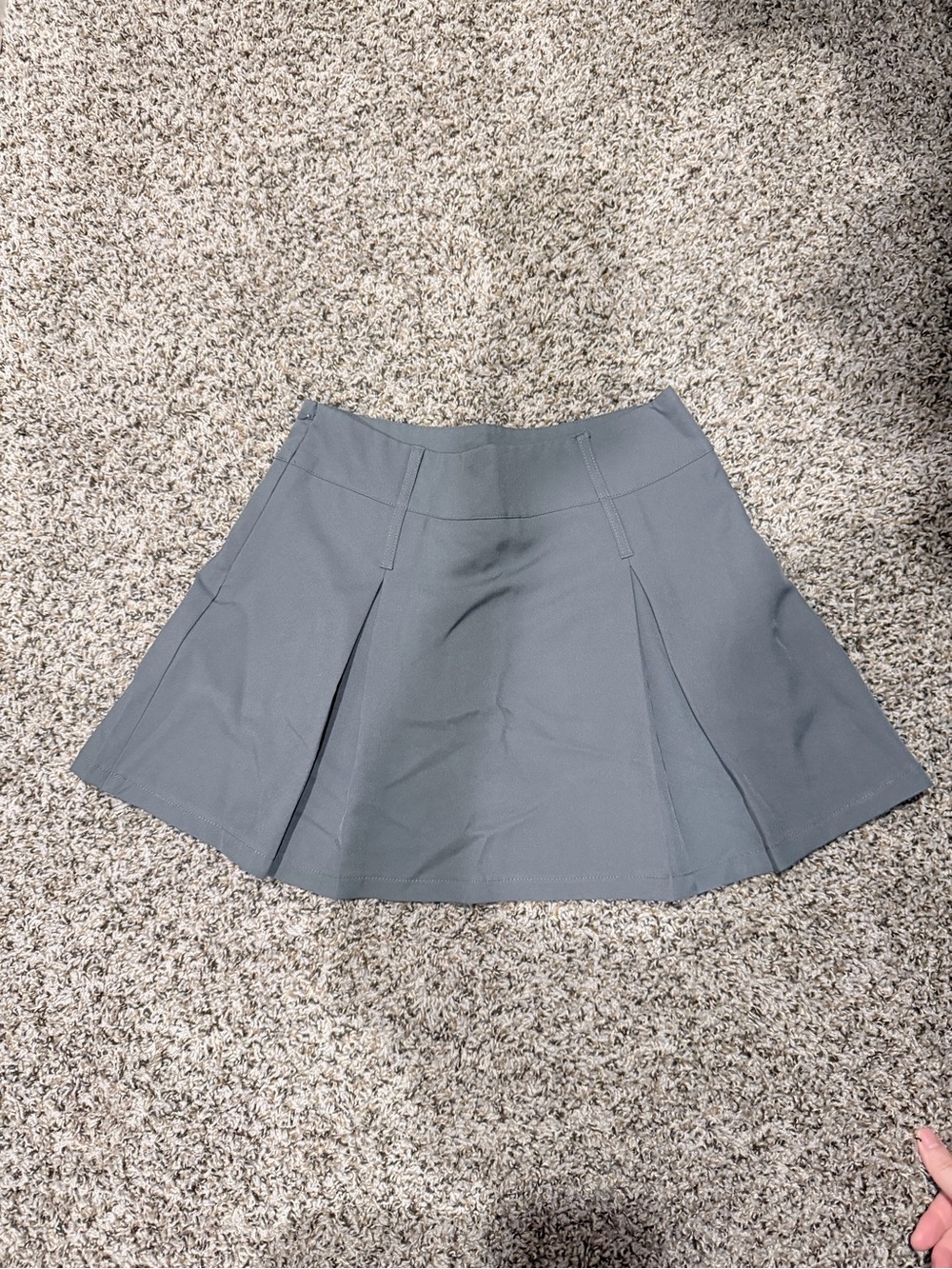 SHEIN Charcoal Gray Circle Skater Skirt